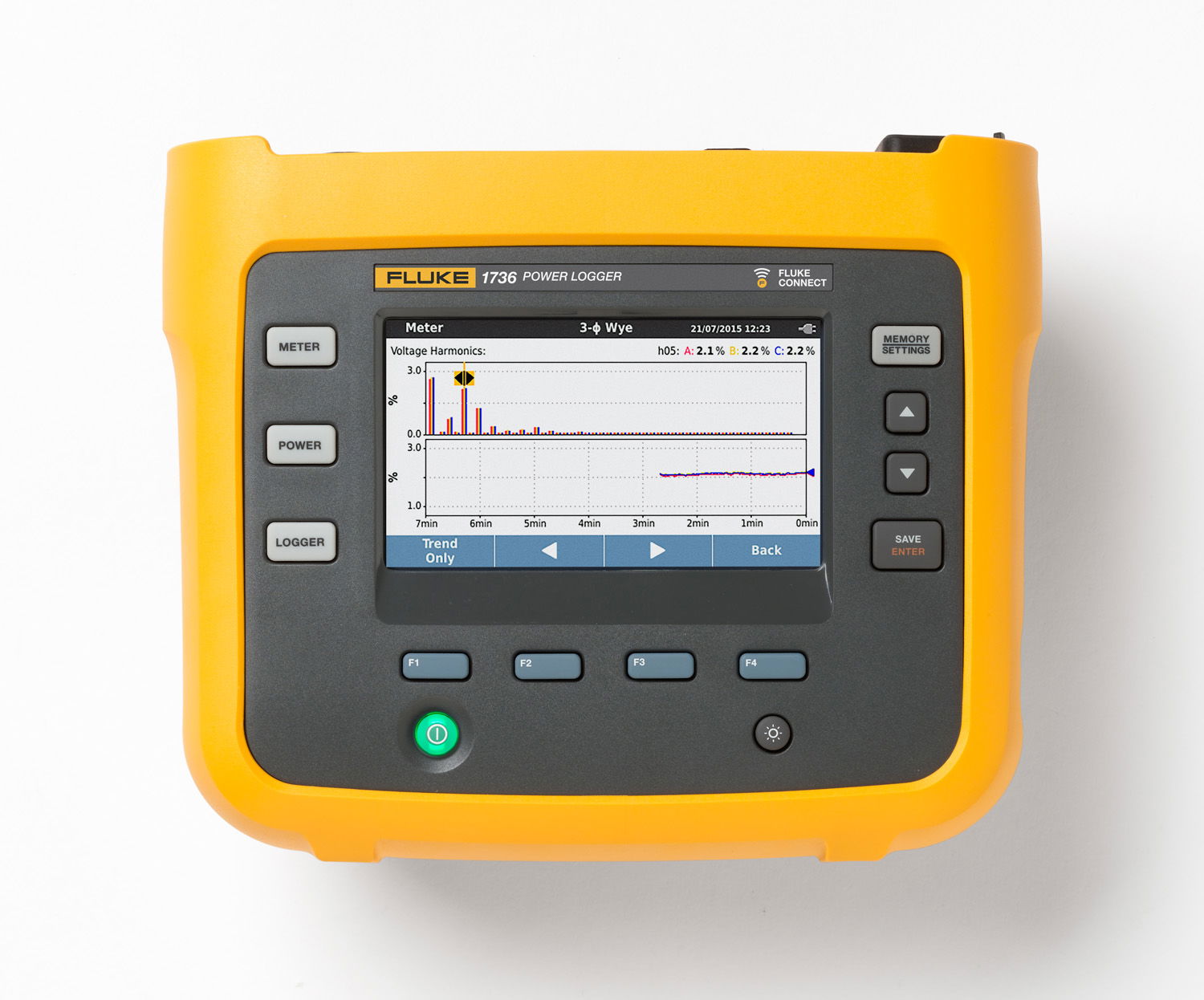 Dreiphasige Netzqualitäts-Logger Fluke 1736 Gold-Edition – Bild 4 von 6