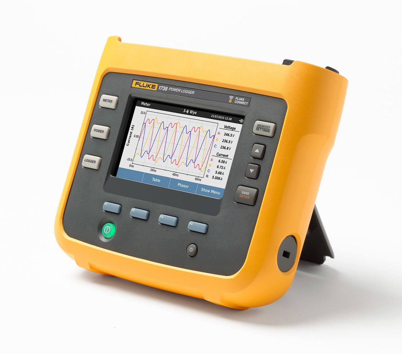 Dreiphasiger Netzqualitäts-Logger Fluke 1738 - Gold-Edition – Bild 5 von 5