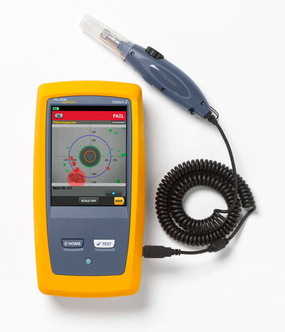 FiberInspector Pro WLAN aktiviert mit Versiv2-Hauptgerät + Inspektionskamera + 4 Spitzen (LC/FC/SC, 1,25/2,5 mm)