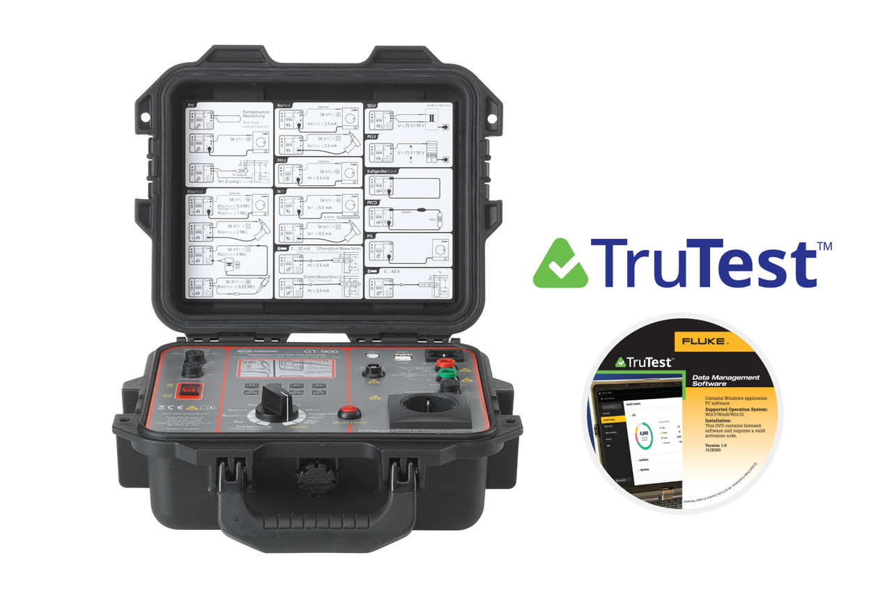 GT-900-D Gerätetester mit Automatiktestfunktion & PRCD Prüfung + TRUTEST Erweitert Lizenzcode