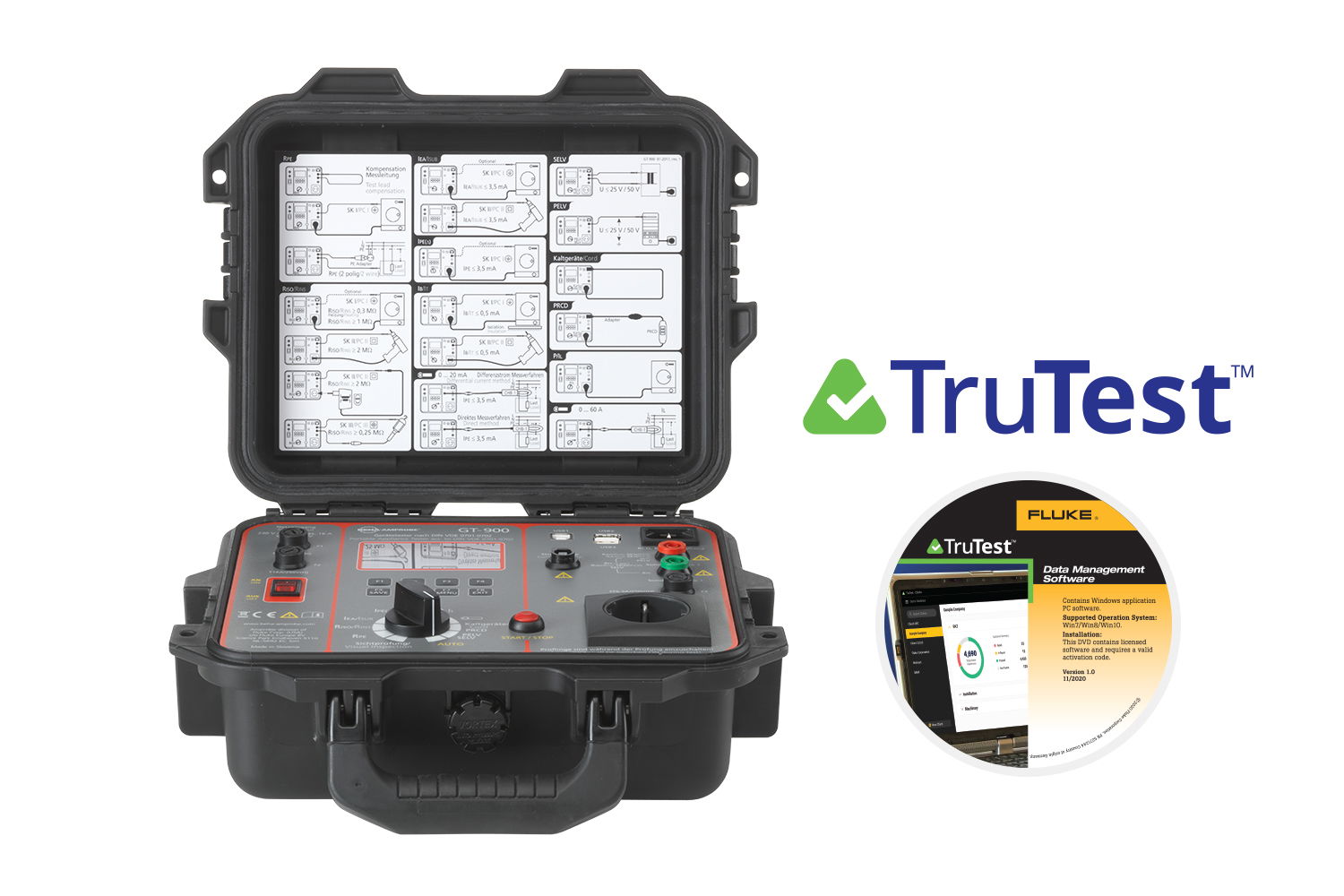 GT-900-D Gerätetester mit Automatiktestfunktion & PRCD Prüfung + TRUTEST Erweitert Lizenzcode