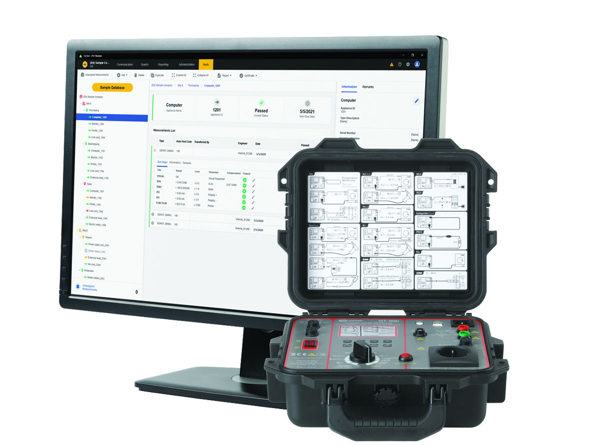 GT-900-D Gerätetester mit Automatiktestfunktion & PRCD Prüfung + TRUTEST Erweitert Lizenzcode – Bild 2 von 2
