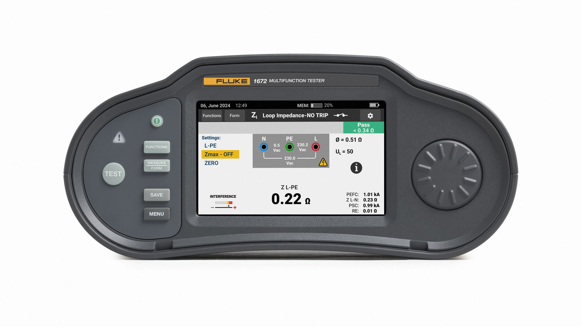 Multifunktions-Installationstester Fluke 1672 SCH – Bild 3 von 4