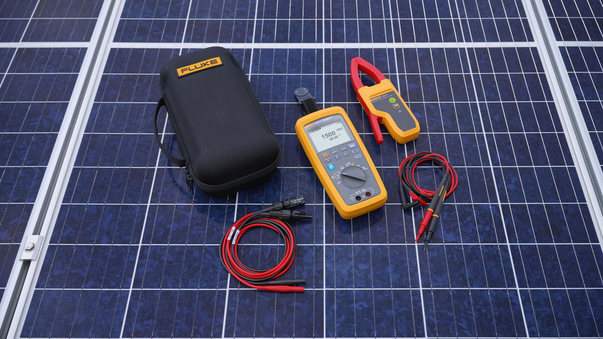 Digitalmultimeter Fluke 283 FC/PV für Solaranwendungen mit Wireless-Stromzange – Bild 2 von 5