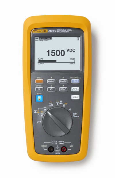 Solar-Multimeter Fluke 283 FC mit Sicherheit gemäß CAT III, 1500 V