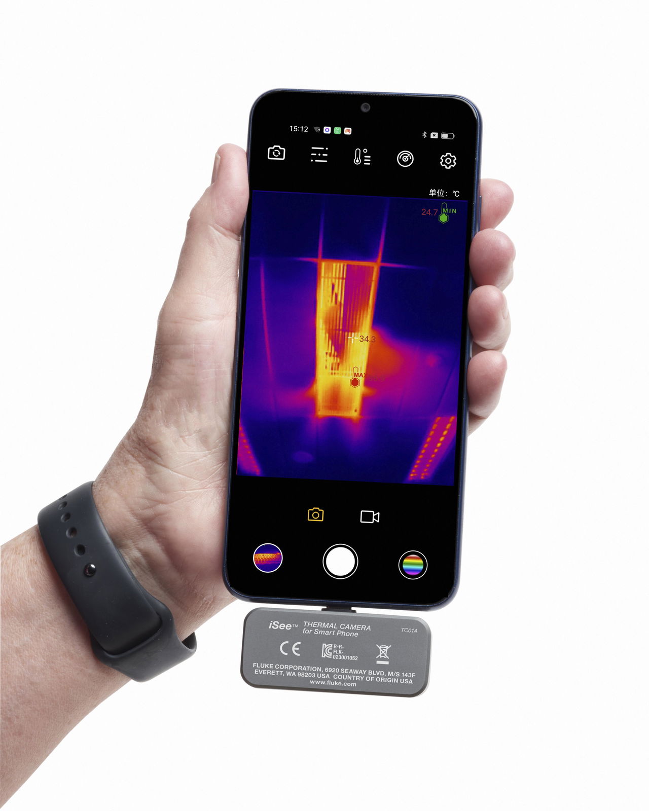 Fluke iSee™ mobile Wärmebildkamera – TC01A für Android, 9 Hz – Bild 5 von 5