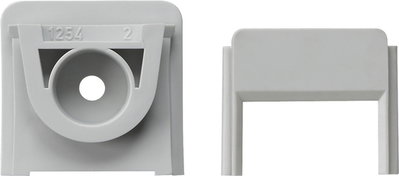 Adapter Ltg.einf. Kanal 15 x 30 mm WG AP Grau