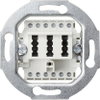 TAE-Anschlussdose TAE 2 x 6/6 NFF Einsatz Weiß