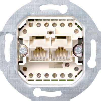UAE/IAE-Anschlussdose 2 x 8-p 8/8 SRK Einsatz