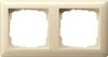Abdeckrahmen 2f Standard 55 Cremeweiß