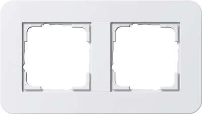 Abdeckrahmen 2f Gira E3 Reinweiß/Reinweiß