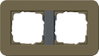 Abdeckrahmen 2f Gira E3 Umbra/Anthrazit