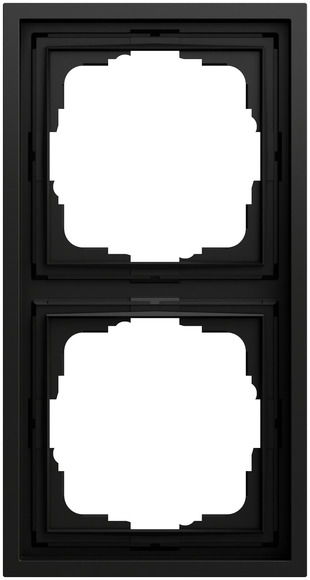 Abdeckrahmen 2f Gira F300 Schwarz m(lack.)