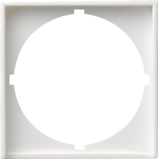 Adapterrahmen rund 50 x 50 mm System 55 Reinweiß