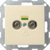 Potenzialausgleich-Dose 2f System 55 Cremeweiß