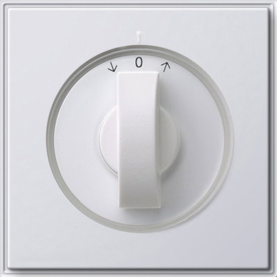 Abd. Knebel Zeitsch. + Jalousie Gira TX_44 (WG UP) Reinweiß