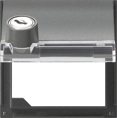 Adapterrahmen KD Schloss gleich + BSF Gira TX_44 (WG UP) Anthrazit
