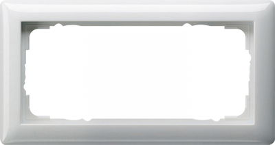Abdeckrahmen 2f o.M. Standard 55 Reinweiß