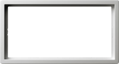 Abdeckrahmen 2f o.M. Flächenschalter Reinweiß