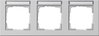 Abdeckrahmen 3f waager. BSF Gira E2 Grau m