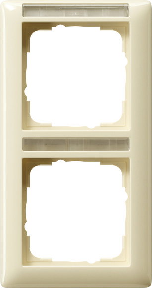 Abdeckrahmen 2f senkr. BSF Gira Standard 55 Cremeweiß