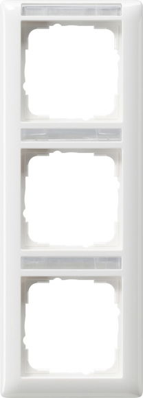 Abdeckrahmen 3f senkr. BSF Standard 55 Reinweiß