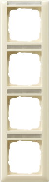 Abdeckrahmen 4f senkr. BSF Gira Standard 55 Cremeweiß