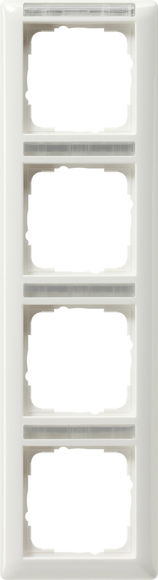 Abdeckrahmen 4f senkr. BSF Standard 55 Reinweiß