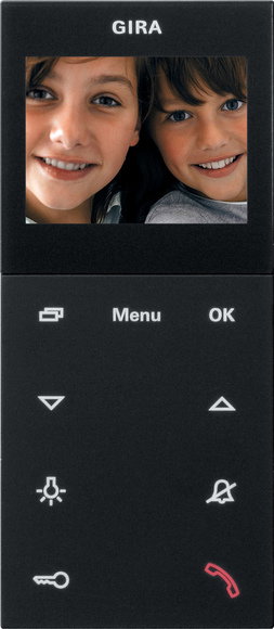 Wohnungsstation Video AP Plus System 55 Schwarz m