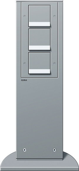 E-Säule 3x SCHUKO SP 491 mm Gira Energiesäule F Alu