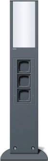 E-Säule Licht + 3x Leereinheit 769 mm Gira Energiesäule Anthrazit