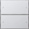 Tastsens.3 Komfort 2f KNX Flächenschalter Reinweiß