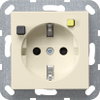 FI-Schutzsteckd. 30 mA SP System 55 Cremeweiß