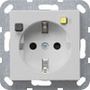 FI-Schutzsteckd. 30 mA SP System 55 Grau m