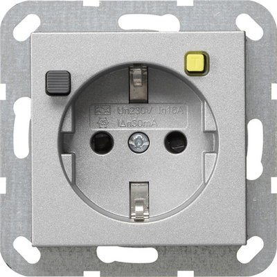 FI-Schutzsteckd. 30 mA SP System 55 F Alu