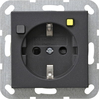 FI-Schutzsteckd. 30 mA SP System 55 Anthrazit