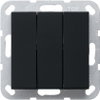 Wippschalter BS 3f AusWe System 55 Schwarz m