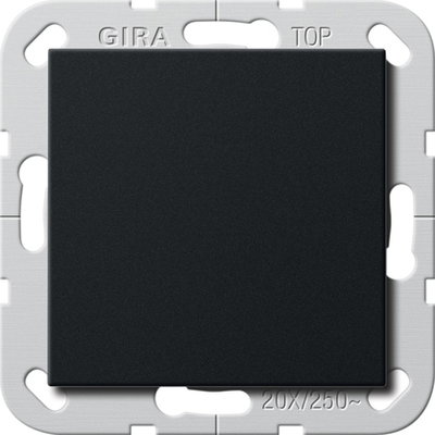 Wippschalter BS 20 AX Aus 2-p System 55 Schwarz m