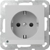 SCHUKO-Steckd. LED-Leuchte + SP System 55 Grau m