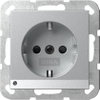 SCHUKO-Steckd. LED-Leuchte + SP System 55 F Alu