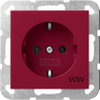SCHUKO-Steckd. WSV System 55 Rot