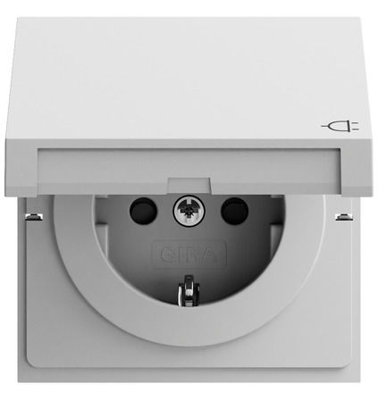SCHUKO-Steckd. KD + SP System 70 Grau m(lack.)