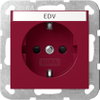 SCHUKO-Steckd. BSF + SP System 55 Rot