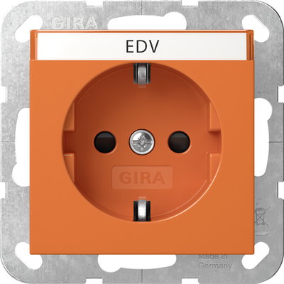 SCHUKO-Steckd. BSF + SP System 55 Orange