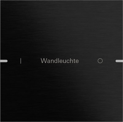 Wippenset 1f indiv. Tastsens.4.95  Alum.Schwarz(elox.)