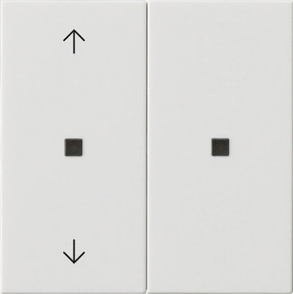 RF Bedienaufs. 2f Pfeile KNX System 55 Reinweiß