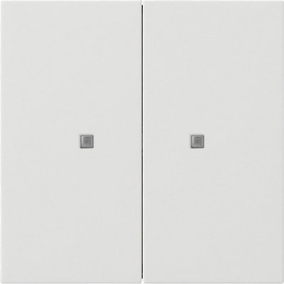 Taster Wippe 2f OneKNX Flächenschalter Reinweiß