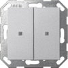 Taster Wippe 2f OneKNX System 55 F Alu