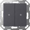 Taster Wippe 2f OneKNX System 55 Anthrazit