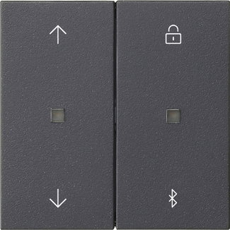 S3000 Jal.-/Schaltuhr BT Pfeile System 55 Anthrazit
